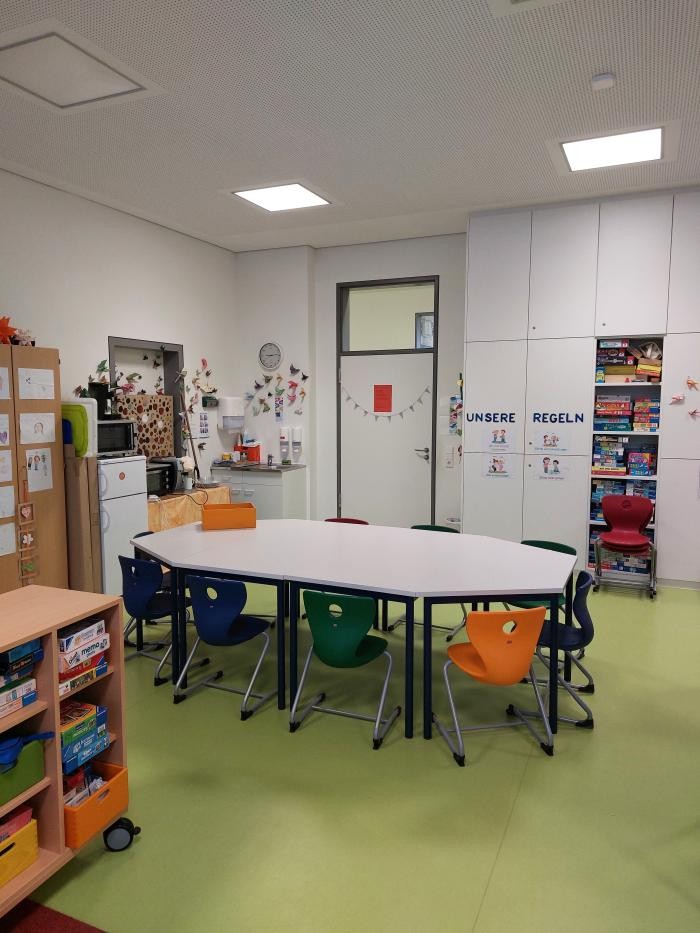 Gruppenraum der Schulkindbegleitung an der Amorbachschule